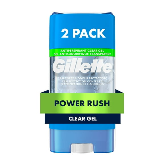 Gillette Clear Gel Antiperspirant and Dedorant for Men Power Rush