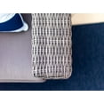 thumbnail image 4 of Tuscany 6-Piece M Resin Wicker Outdoor Patio Furniture Lounge Sofa Set in Gray w/Loveseat, Two Armchairs, Two Ottomans, and Coffee Table… (Half-Round Gray Wicker, Polyester Light Gray), 4 of 7