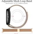 thumbnail image 7 of KOMI Mesh Loop Bands Compatible with Google Pixel Watch 3 Band 41mm/Pixel Watch 2/Pixel Watch Band, Magnetic Metal Adjustable Stainless Steel Wristbands Replacement Straps Women Men, Rosegold, 7 of 7