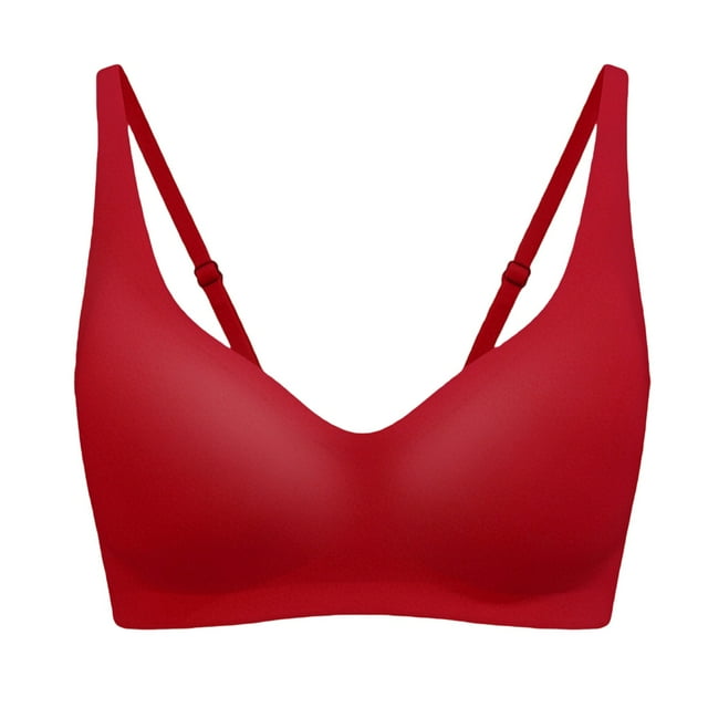 RXMEKW Push-Up Bra for Women with Adjustable Straps, Solid Color, Nylon and Spandex Blend