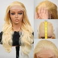 thumbnail image 5 of 613 5x5 Lace Front Wig Human Hair 200 Density 36 Inch Body Wave 613 Blonde Wig Human Hair 5x5 200 Density HD Lace Front Closure Wigs Human Hair Blonde Pre Plucked for Women, 5 of 5