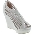 thumbnail image 7 of Top Moda Womens Denver-1 Gladiator Wedge Heel Sandals, 7 of 7