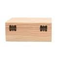 thumbnail image 4 of Caja de Almacenamiento de Joyería de Pino Hebilla Caja de Almacenamiento de Joyería Antipolvo Caja de Almacenamiento de Tarjetas Postal, 4 of 11