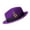 Purple, variant on Vintage Wool Felt Fedora Cap Jazzs Hat MagicShow Headdress Carnivals Party Wear