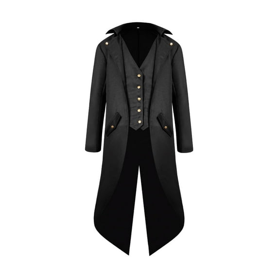 Toddler Winter Coat Big Kids Regency Tailcoats Frock Coats Boys' Outerwear Jackets Black 17 Years-18 Years