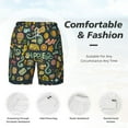 thumbnail image 5 of Lsque Mens Swim Trunks Colorful Hippie Pattern - Bathing Suit Compression Liner - Beach Swim Shorts Swimwear - (S-3XL) - Stretch Quick Dry -Small, 5 of 9