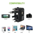 thumbnail image 5 of Cellet Universal Travel Adapter with USB-C & USB-A Ports, Worldwide Power Plug Converter for US, UK, EU, AUS – Surge Protector & UL Certified, 5 of 8
