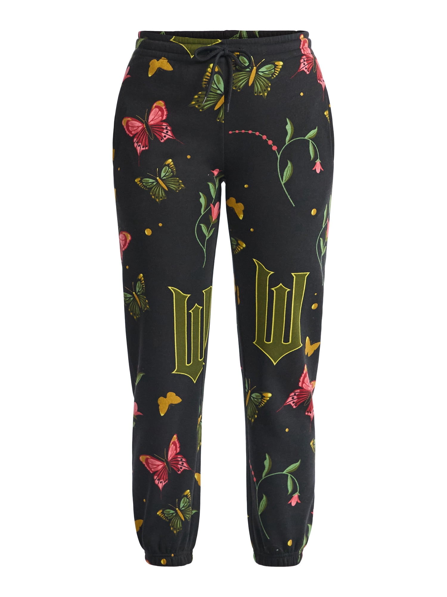 Wicked Women's Graphic Print Fleece Jogger Pants, Sizes XXS-XXL