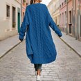 thumbnail image 6 of Brqkzdu Long Knit Cardigan Sweaters for Women Long Sleeve Open Front Cardigans Fall Winter Loose Soft Comfy Sweater Cardigan with Pockets, 6 of 9