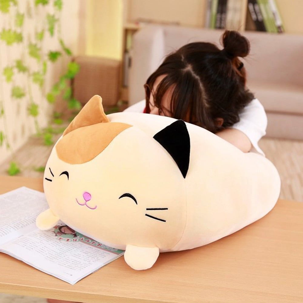 Long Cute Cat Doll Plush Toy Soft Stuffed Sleeping Pillow Large Kitten Comfort 