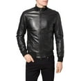 thumbnail image 2 of New Genuine Lambskin Leather Bomber Designer Jacket Motorcycle Biker Men's S M L XL A250, 2 of 4