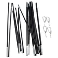 thumbnail image 3 of 2 Person Inflatable Boat Kayak Canopy Awning Sun Shade Shelter Waterproof Tent, 3 of 10