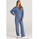 thumbnail image 3 of Conjunto Deportivo PRETTYGARDEN de 2 Piezas para Mujer, Gris y Azul, Talla XL, 3 of 9