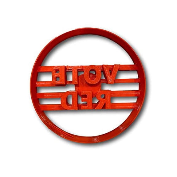 Vote Red Cookie Cutter- Fast Shipping - Sharp Edges - Exceptional Quality