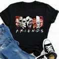 thumbnail image 4 of Friends T Shirt Best Stephen King Horror Characters Printed Cartoon Women Fashion Tops Oversized Tee Halloween Clothes Women, 4 of 9