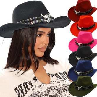 Deago Western Suede Cowboy Hat for Men Women Classic Roll Up  display picture 1