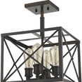 thumbnail image 5 of Brooklyn 4-Light Oil-Rubbed Bronze Convertible Pendant, 5 of 6