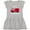 AC-Heather Grey, variant on Inktastic Red Fire Little Firefighter White Text Girls Toddler Dress