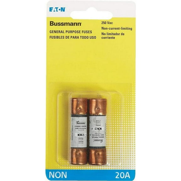 Bussmann Fuses - Cartridge Fuse 20 Amp (2pk) [BP/NON-20]