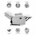 thumbnail image 4 of Love Seat Reclinable Easy Living Monza Gris Claro, 4 of 6