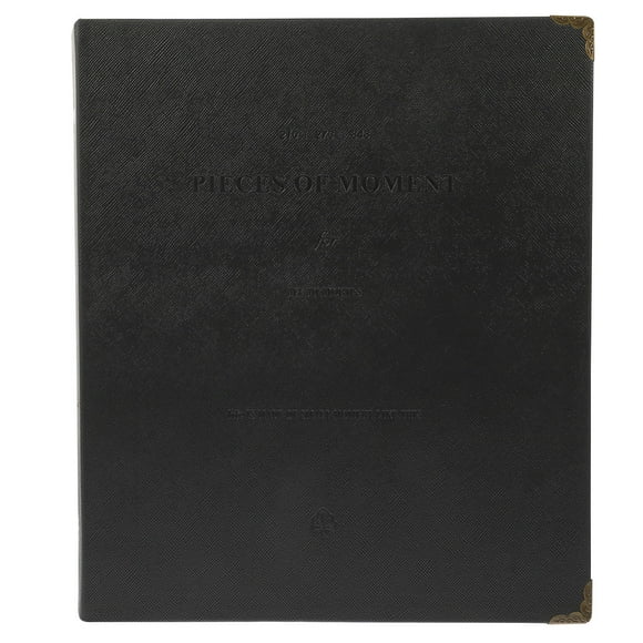 BEADCEST Large Pictures Albums Black 1Pack for Organizing Documents