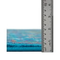 thumbnail image 5 of Unique Loom Calypso Collection Area Rug - Kaiso (2' x 6' Runner Navy Blue/Green), 5 of 7