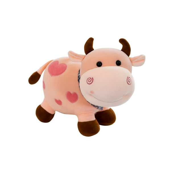 Smile Cow Stuffed Animals,Cute Stuffed Cow Plush, Kawaii Cute