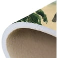 thumbnail image 7 of SKYSONIC 72x48in Watercolor Beach Palms Area Rug, Seagull Non-Slip Floor Carpet for Indoor Living Dining Room and Bedroom Area, 7 of 7