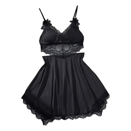 Sokhug Night Gowns for Woman Lace Sleep Dress Babydoll Nighty Chemise Nightgowns