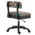 thumbnail image 2 of Arrow Adjustable Height Swivel Sewing and Craft Chair, Multiple Fabric, 2 of 3