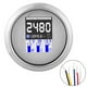 thumbnail image 1 of Tacómetro multifunción 4 en 1 de 3,3 pulgadas, pantalla LCD de voltaje de presión de aceite, resistente al agua IP67, esfera blanca Jadeshay  A, 1 of 8