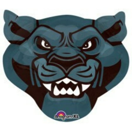 24" TEAM PANTHERS Balloon Large Shape Foil Mylar Balloon Party Supplies Decorations Foil Mylar Balloon