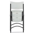 thumbnail image 4 of Alera Premium Molded Resin Folding Chair, White Seat/White Back, Dark Gray Base, 4/CT -ALEFR9302, 4 of 5