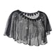 thumbnail image 3 of Chal de equino envolvente, capa de noche de moda, chal de novia para ocasiones formales Negro, 3 of 7