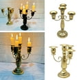thumbnail image 2 of Iron Candlestick Holder Vintage Candelabra 4 Arms Tall Holders European Metal Stand for Table Centerpieces, 2 of 8