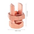 thumbnail image 2 of Raindrops  Bolts and Nuts Split Connector for Copper Conductors Clamps Wire Spade Rose Gold, 2 of 8