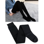 Gustave Women Girl Extra Long Fashion Thigh High Socks over the Knee High Boot Stockings Leg Warmers Lady Party Dress Black, 1 Pair