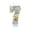 H, variant on Bee Birthday Candle Decorative Honeybee Numeral Cake Topper Cute Yellow Bumblebee Wax Decoration for Honey Theme Party CelebrationNumber 2