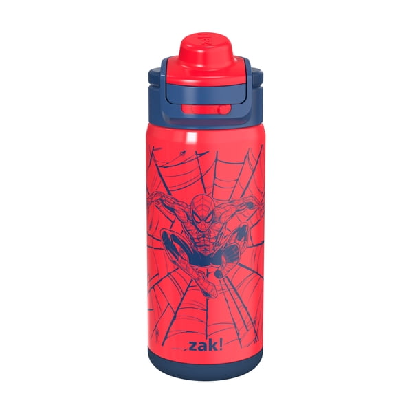 Zak Designs 14oz Spiderman Lincoln Water Bottle - Red