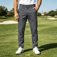 thumbnail image 2 of KEXE Mens Casual Pants Men's Golf Pants Straight Leg Stretch Breathable Trousers for Outdoor Sports and Casual Wear(size:27,Dark Gray), 2 of 7
