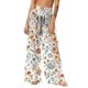thumbnail image 2 of Pantalones de playa de gasa ligeros para mujer con protección solar, pantalones anchos de estilo bohemio estampados, blusa para mujer, 2 of 7