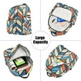 thumbnail image 5 of FORMRS Mini Backpack Purse for Women Quilted Travel Daypack Casual Shoulder Bag, Blue Geometric, 5 of 7