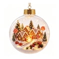 thumbnail image 2 of LED Christmas Story Hanging Ornament, 3D Lighted Holiday Pendant, Decorative Christmas Tree Accent for Mantel Window Party Seasonal Home Decor and Festive Display, E, 2 of 6