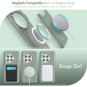 TUDIA MergeGrip Oneplus 12 Case 5G 2024 Magsafe Compatible Heavy Duty - Green Lily