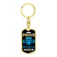 thumbnail image 4 of Proud Pitbull Dad Keychain Dog Tag Pendant Stainless Steel or 18k Gold, 4 of 17