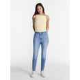 thumbnail image 2 of No Boundaries High Rise Skinny Jeans, 29" Inseam, Women's Sizes 00-20, 2 of 5