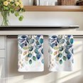 thumbnail image 7 of Blue Teal Botanical Kitchen Towels Set of 2, Weeping Fall Eucalyptus Leaves Absorbent Dish Towels for Kitchen, Microfiber Hand Towel, Quick Drying Tea Towel for Cleaning Decorative Dishcloths, 7 of 7
