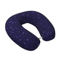 thumbnail image 2 of KLL Glittering Purple Starfield Pattern Memory Foam Cervical Neck Pillow Versatile U-Shaped Pillows for Home/Office/Camping/Travelling/Soft Washable Cover, 2 of 8