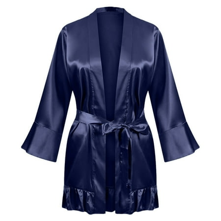 

Women s Lingerie Pajamas Home Fun Long Sleeve Pajamas（Dark Blue XXXL）