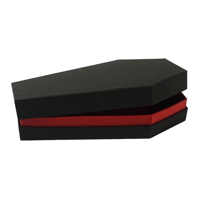 Caja de regalo de ataúd de Halloween Regalos multifuncionales Cajas decorativas Caja de regalo duradera de Halloween para fiesta temática Favor de Salvador cajas funerarias de halloween